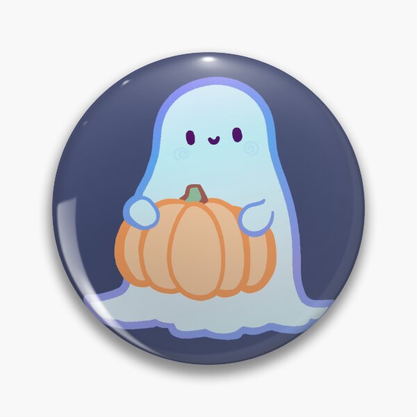 Item preview, Cute Halloween Ghost with Pumpkin designed and sold by ghostly-cat.