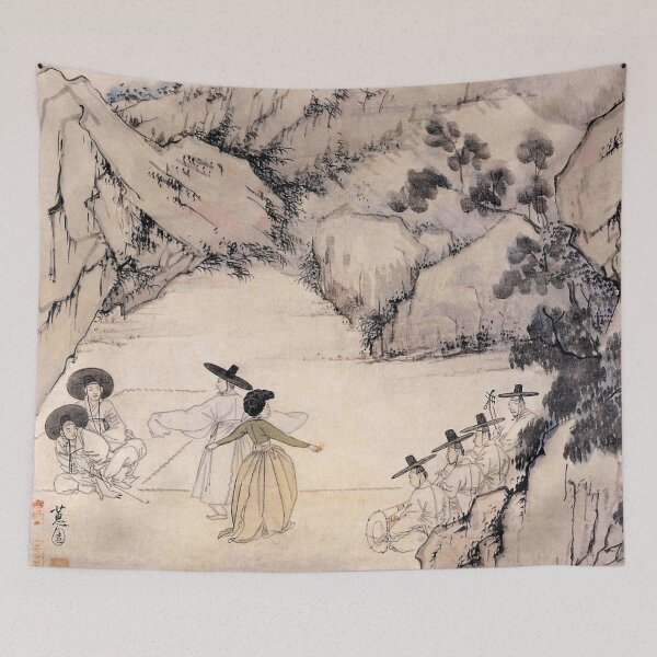 Item preview, Korean Painting Minhwa Enjoy the Coolness in Summer designed and sold by tangerinemars.
