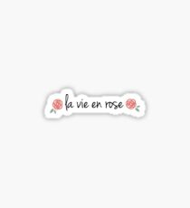 la vie en rose Sticker