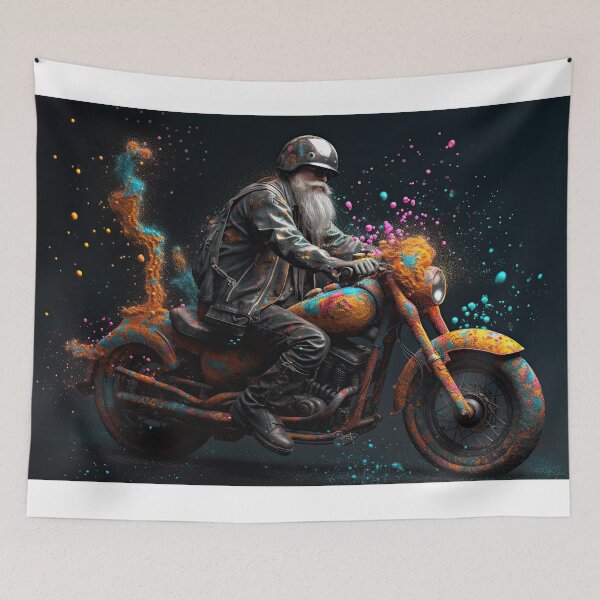 Item preview, Bad Ass Biker Evaporating Painted Bike designed and sold by Diego Re.