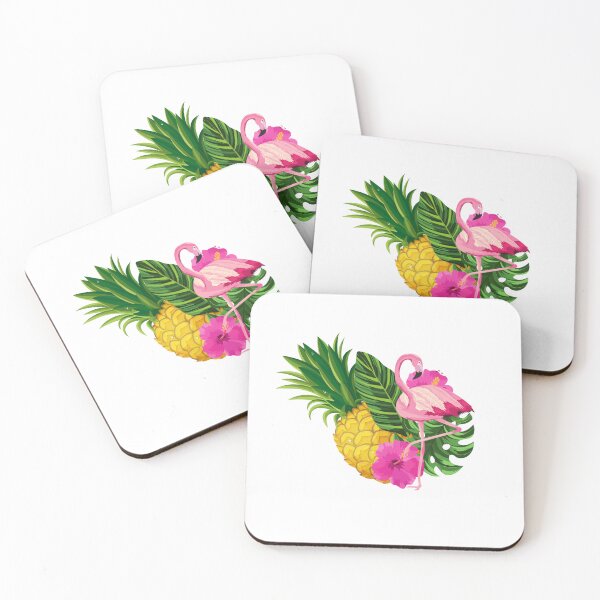 Item preview, Flamingo and Pineapple pattern designed and sold by DFL-store.