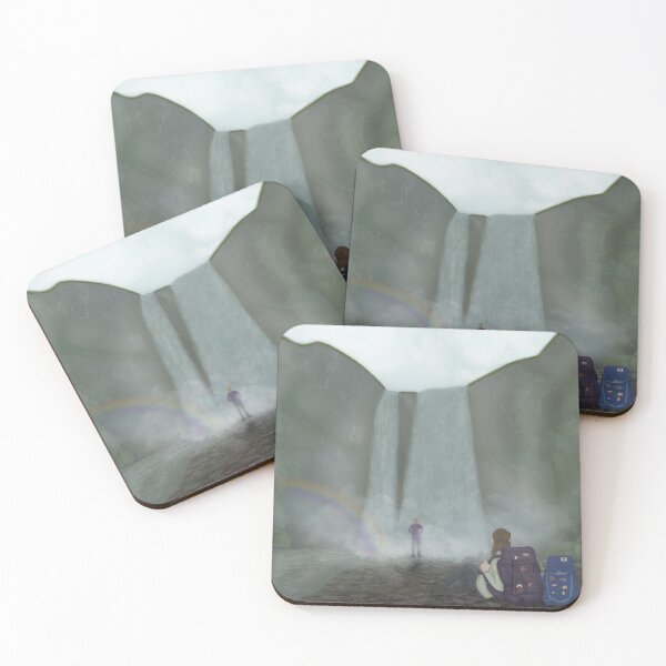 Item preview, Backpackers at Gogafoss designed and sold by Kerrie Owens.