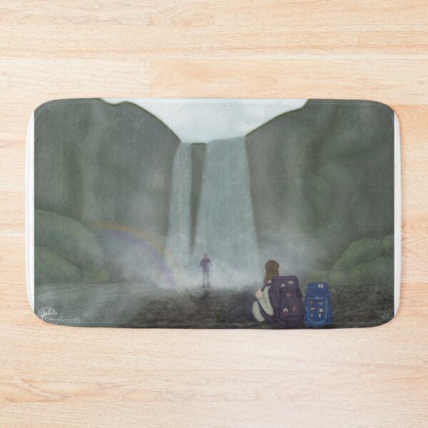 Item preview, Backpackers at Gogafoss designed and sold by Kerrie Owens.
