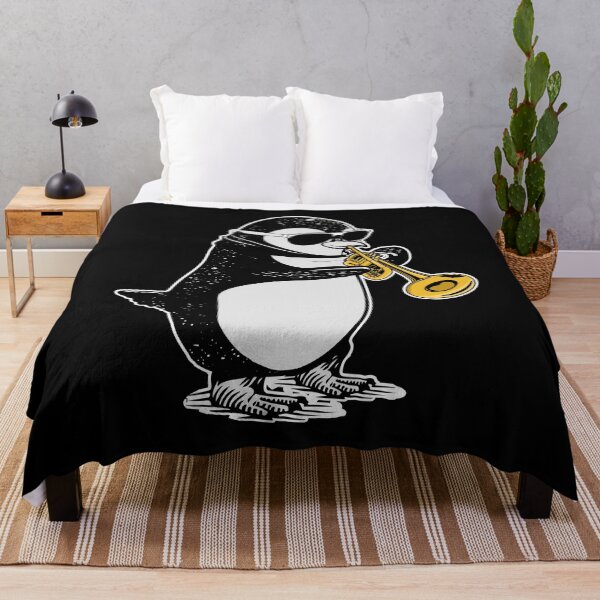Aperçu de l'œuvre Trompette Joueur Pingouin Cadeau Enfants Musicien Trompette créée et vendue par DSWShirts.