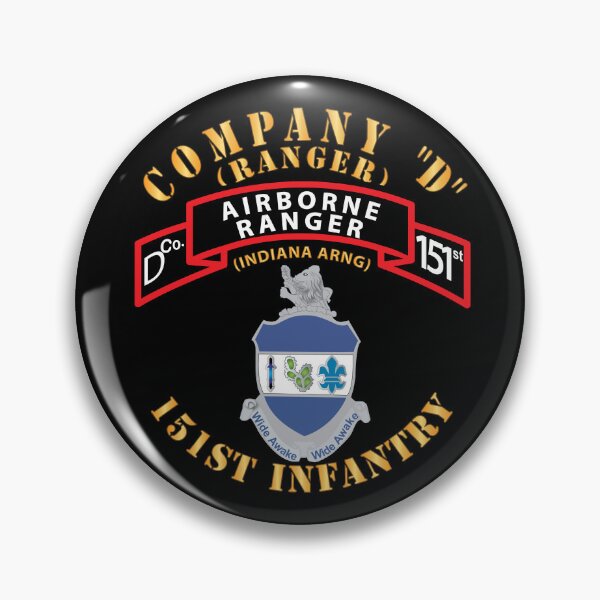 Item preview, SOF - Co D - 151st Infantry - Ranger X 300 designed and sold by Military Insignia Products.