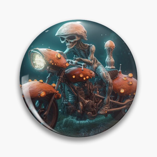 Item preview, Mushroom Man On His Red Spores Bike designed and sold by Diego Re.