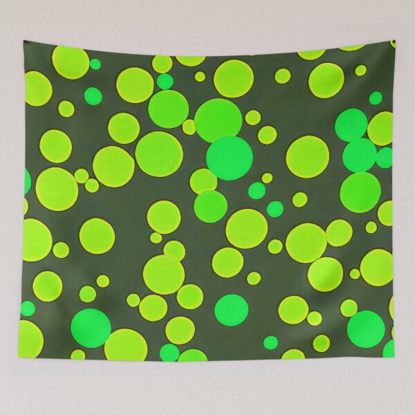 Item preview, #F131: Neon Green Scheme Fizzy Dots Pattern designed and sold by FarStarL33.