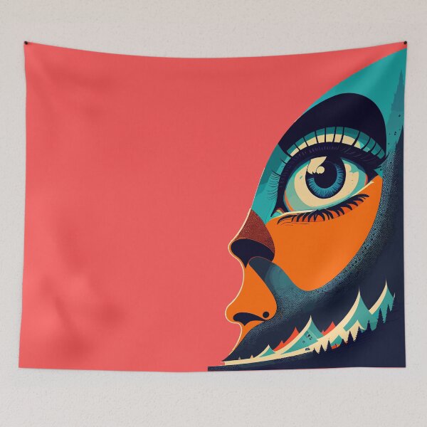 Item preview, Fragmented portrait: Artistic depiction of a woman designed and sold by Pickmash.