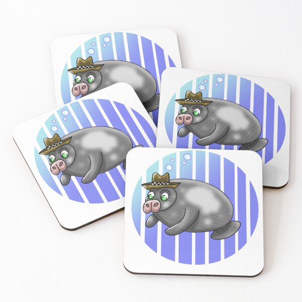 Item preview, Manatee Sea Cow Ska Music SKAnati Hat Cartoon designed and sold by Skaxolotl.