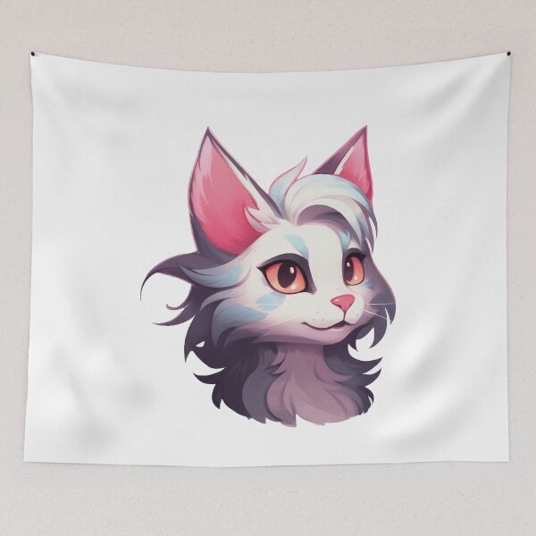 Item preview, White Furry Cat designed and sold by FurryKingdom.