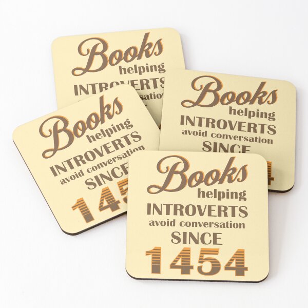 Item preview, Books helping introverts avoid conversation since 1454 designed and sold by shmodev.