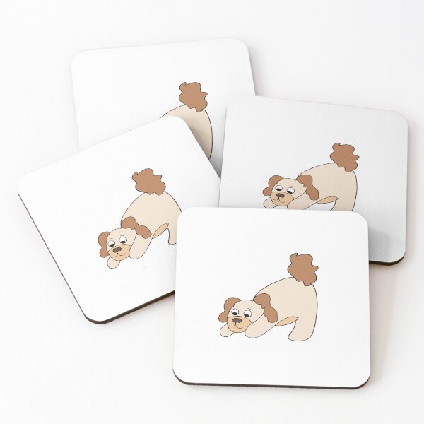Item preview, Downward Dog Yoga Sticker designed and sold by angrystickergal.