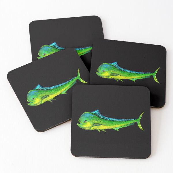 Item preview, Tropical green mahi underwater fish designed and sold by PinkSeaside.