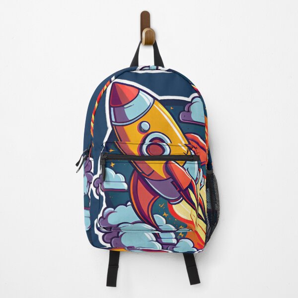 Item preview, a cartoon sticker of a rocket flying designed and sold by dillodnh34.