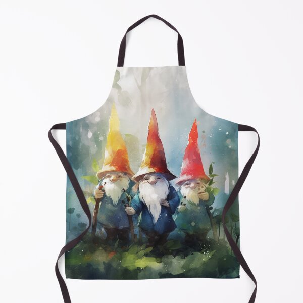 Item preview, Three gnomes walking through the forest - watercolor designed and sold by violetspace.