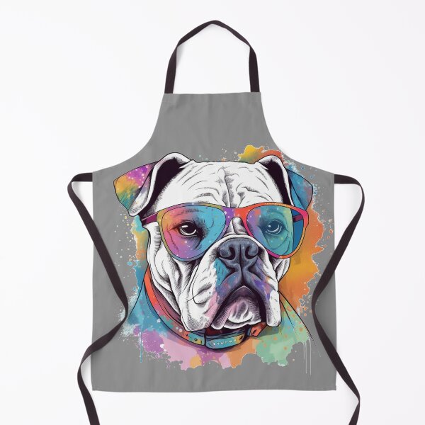 Item preview, White Boxer Dog Pop Art with Sunglasses 5 designed and sold by DiatomDesigns.