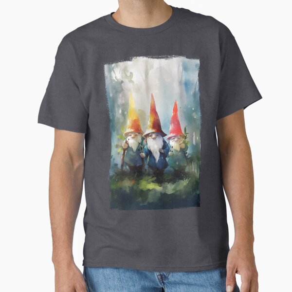 Item preview, Three gnomes walking through the forest - watercolor designed and sold by violetspace.