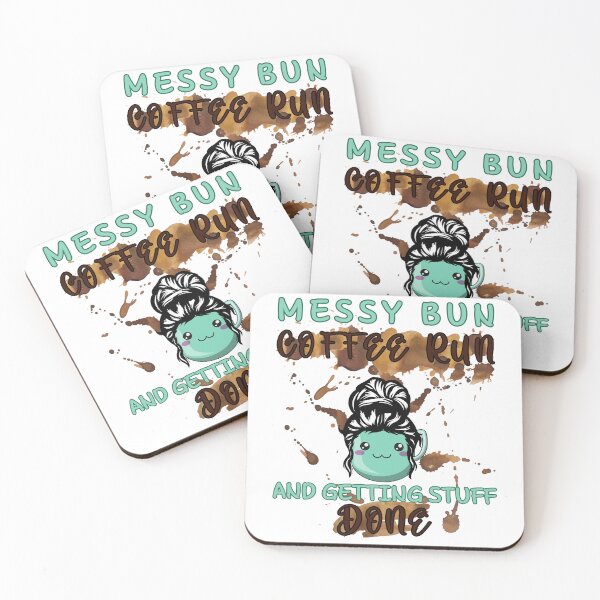 Item preview, Messy Bun Coffee Run And Getting Stuff Done funny designed and sold by Vytrix.