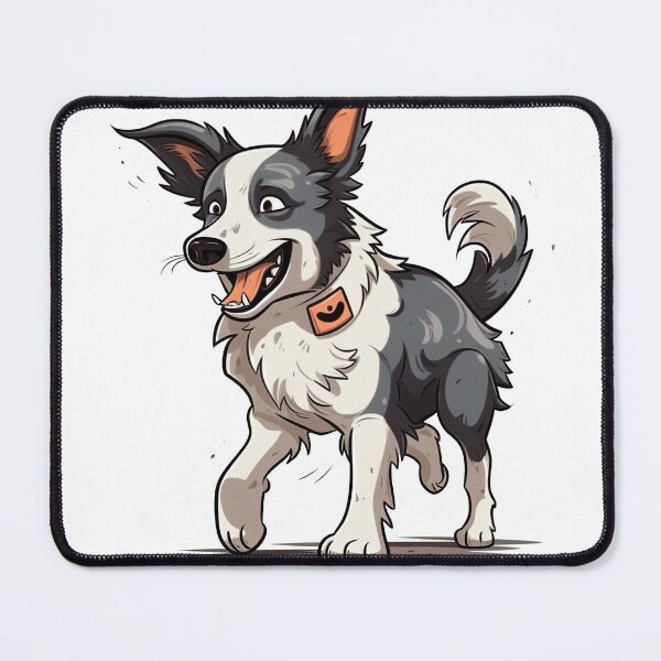 Item preview, Border Collie Fun: Funny Cartoon Illustration designed and sold by DooodleGod.