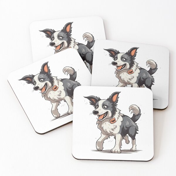 Item preview, Border Collie Fun: Funny Cartoon Illustration designed and sold by DooodleGod.