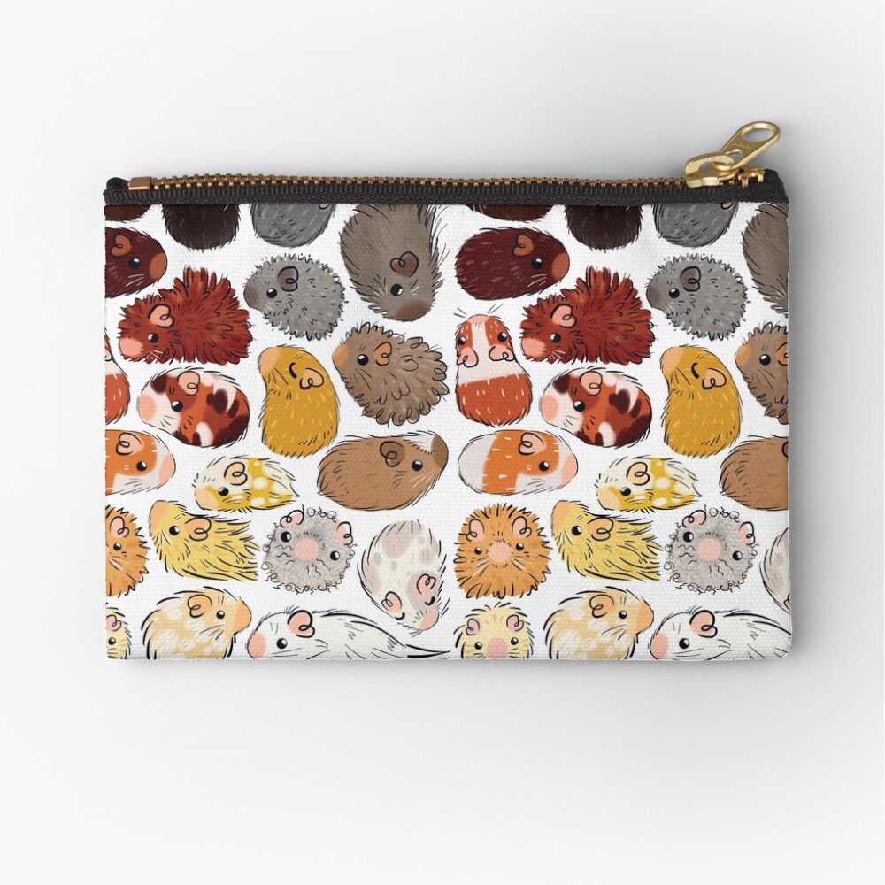 Guinea Pig Gradient Zipper Pouch