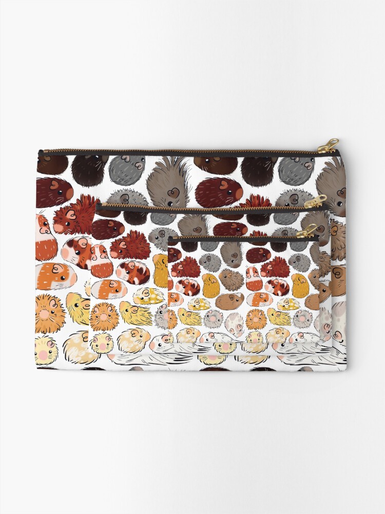 Alternate view of Guinea Pig Gradient Zipper Pouch