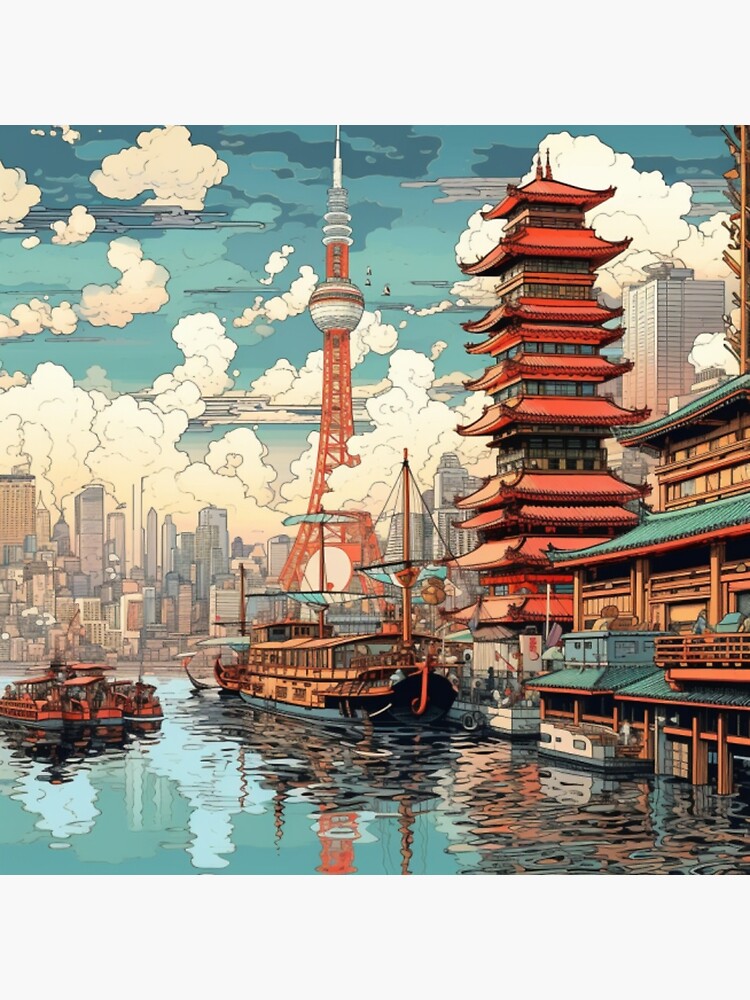Poster XXL Le paysage japonais Panoramique
