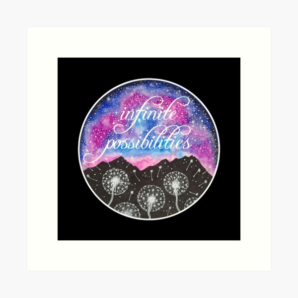 Infinite Possibilities Motivational Typography Quote | Poster