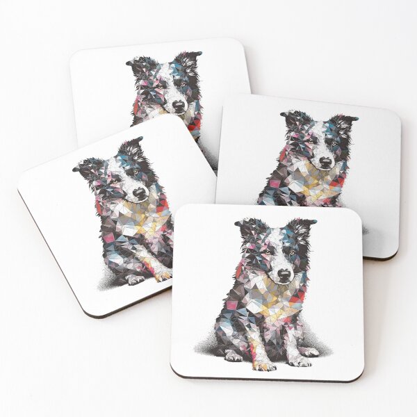 Artikelvorschau, Geoshape Collie Boutique - Modern Geometric Art entworfen und verkauft von DooodleGod.