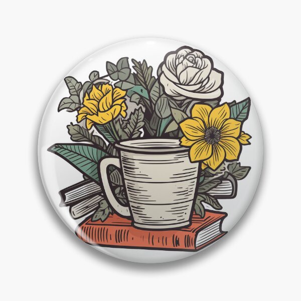 Artikelvorschau, Caffeine, Chapters and Carnations entworfen und verkauft von WaggishWonders.