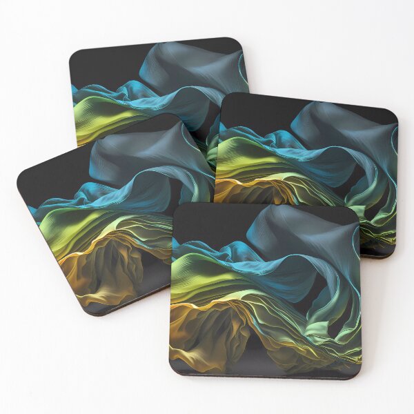 Item preview, Abstract flying silk in bright colors designed and sold by SMILE88.