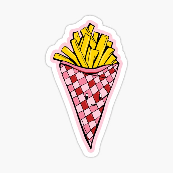 Fries pattern Sticker