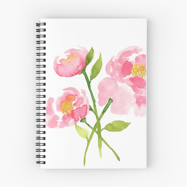 Item preview, Pale pink peonies watercolor flowers designed and sold by AnissaF.