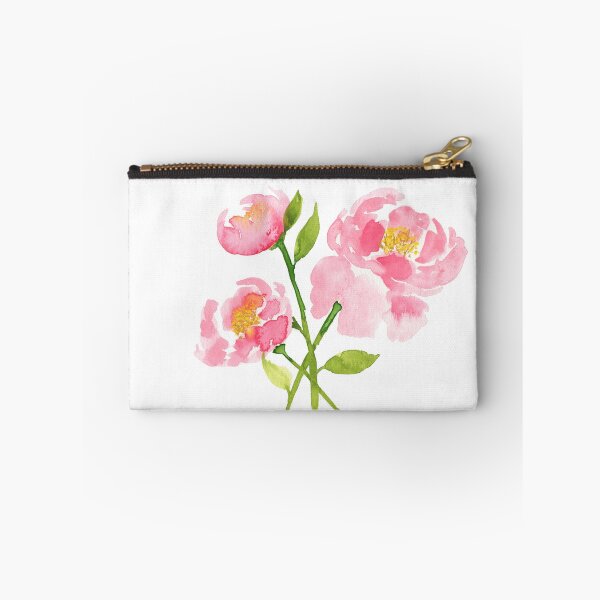 Item preview, Pale pink peonies watercolor flowers designed and sold by AnissaF.