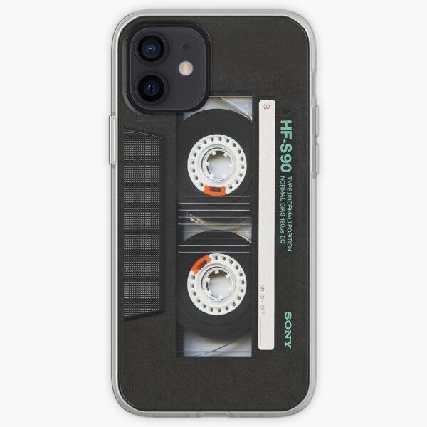 Classic retro Black cassette tape iPhone Soft Case