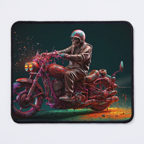 Item preview, Bad Ass Biker On A Bike Made of Paint designed and sold by Diego Re.