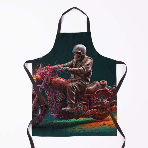 Item preview, Bad Ass Biker On A Bike Made of Paint designed and sold by Diego Re.