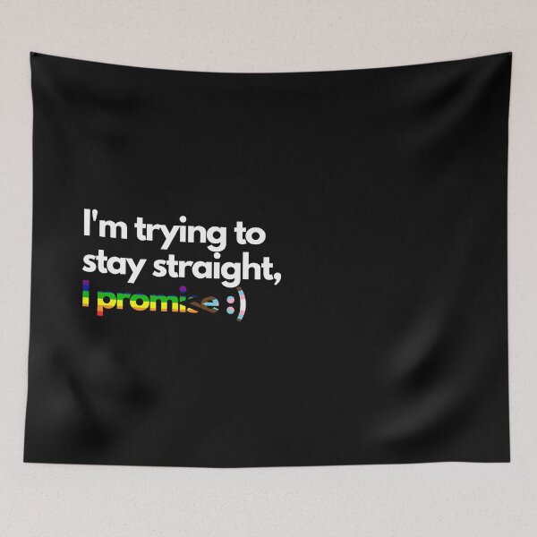 Item preview, Trying to stay straight - Black designed and sold by Frosstize.