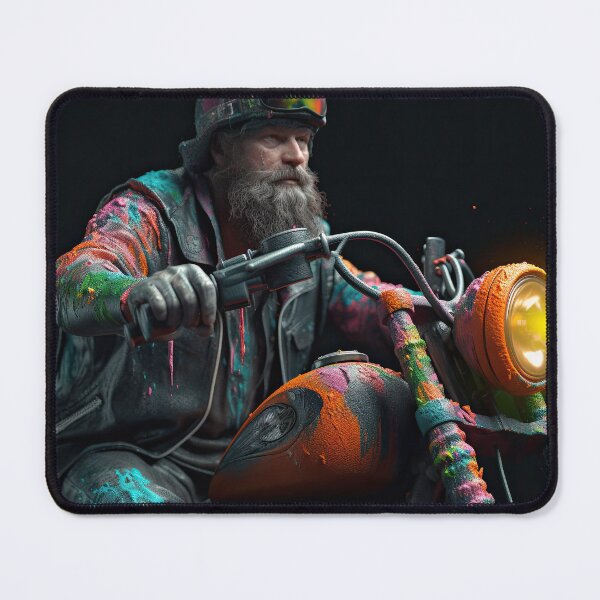 Item preview, Bad Ass BikerHit With Paint designed and sold by Diego Re.