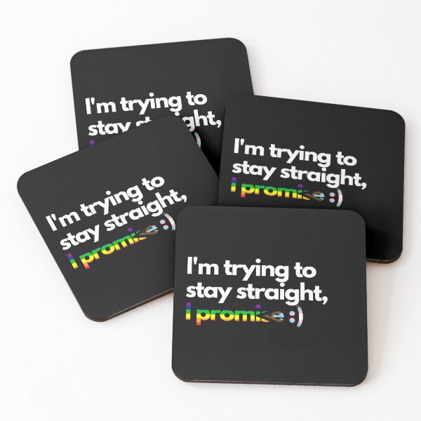 Item preview, Trying to stay straight - Black designed and sold by Frosstize.