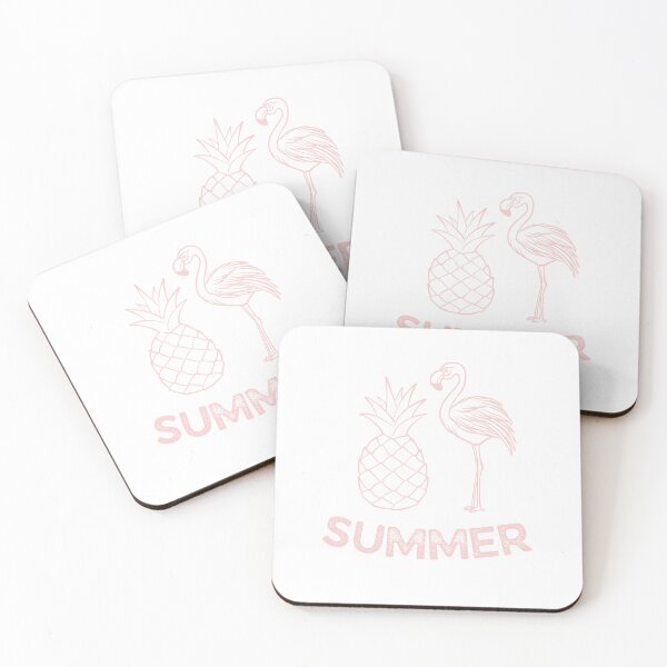 Item preview, Summer patterns with flamingos and pineapples designed and sold by DFL-store.