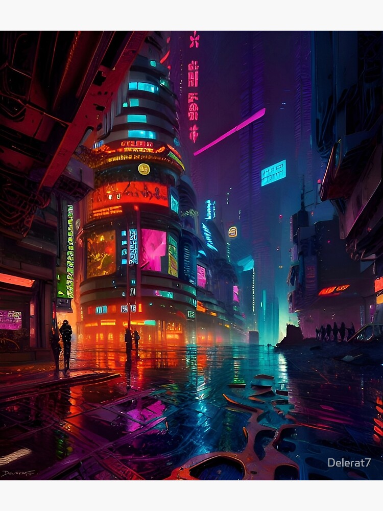 4K, cyberpunk, cyber city, futuristic city, artwork, futuristic, skyscraper