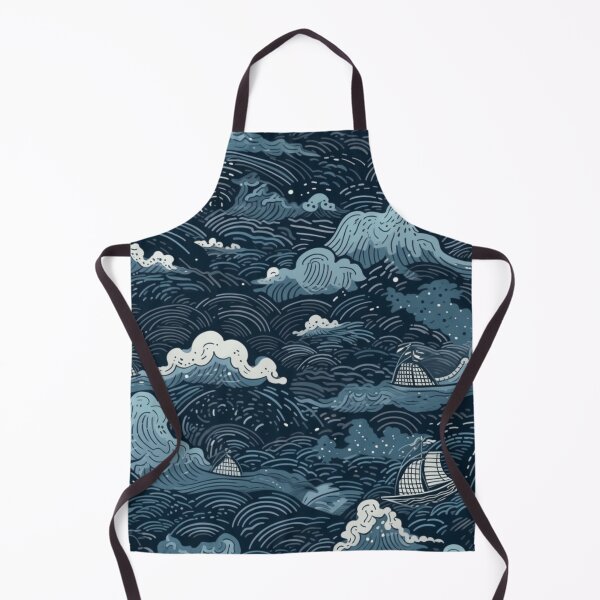 Item preview, A Stormy Ocean at Night Pattern designed and sold by StudioRedKoala.