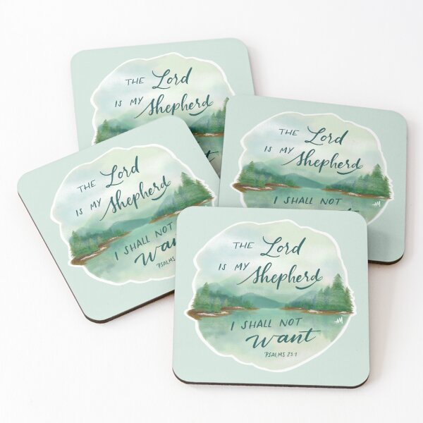 Item preview, The Lord is my shepherd, I shall not want. Psalms 23:1 designed and sold by Ana Salazar Marroquín.