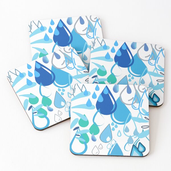 Item preview, Blue coloured drops. designed and sold by coffeeflavour.