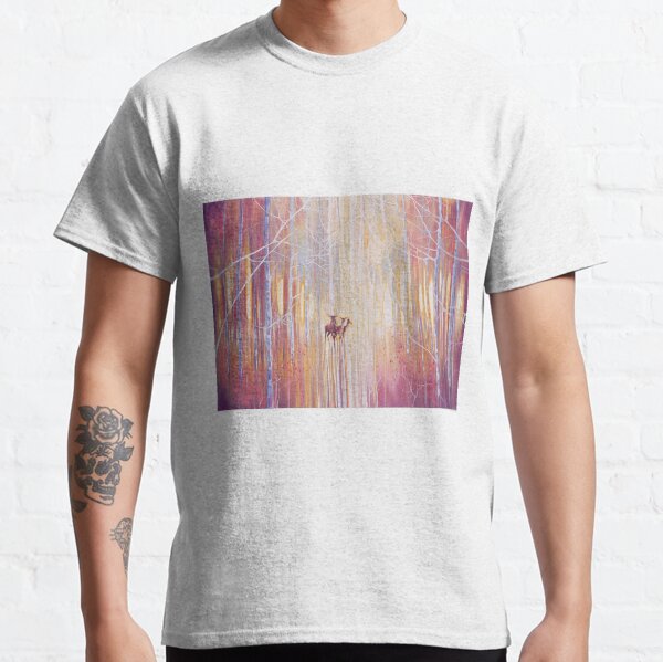 Manifestation - a winter woodland landscape with deer Classic T-Shirt