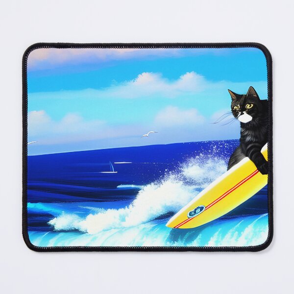 Item preview, Surf Cat: A design for felines who love sliding designed and sold by KREAINSTA.