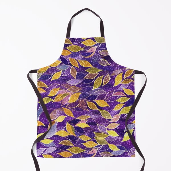 Item preview, Neon, metallic looking leaves pattern designed and sold by candlewithhare.