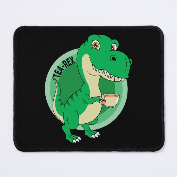 Item preview, Cute t rex drinking a cup of tea  designed and sold by Donutlovers.