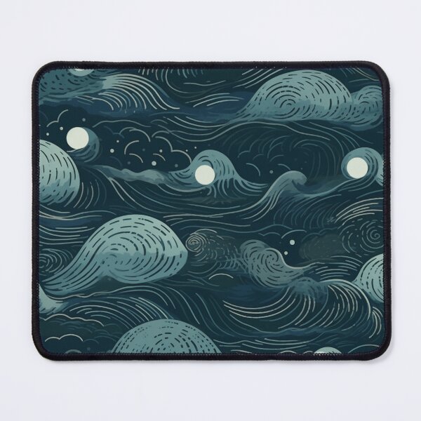 Item preview, A Stormy Ocean at Night Pattern designed and sold by StudioRedKoala.